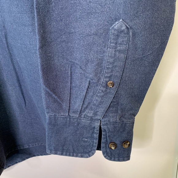 G.H.Bass&Co. L Blue Button Down Shirt - Picture 5 of 7